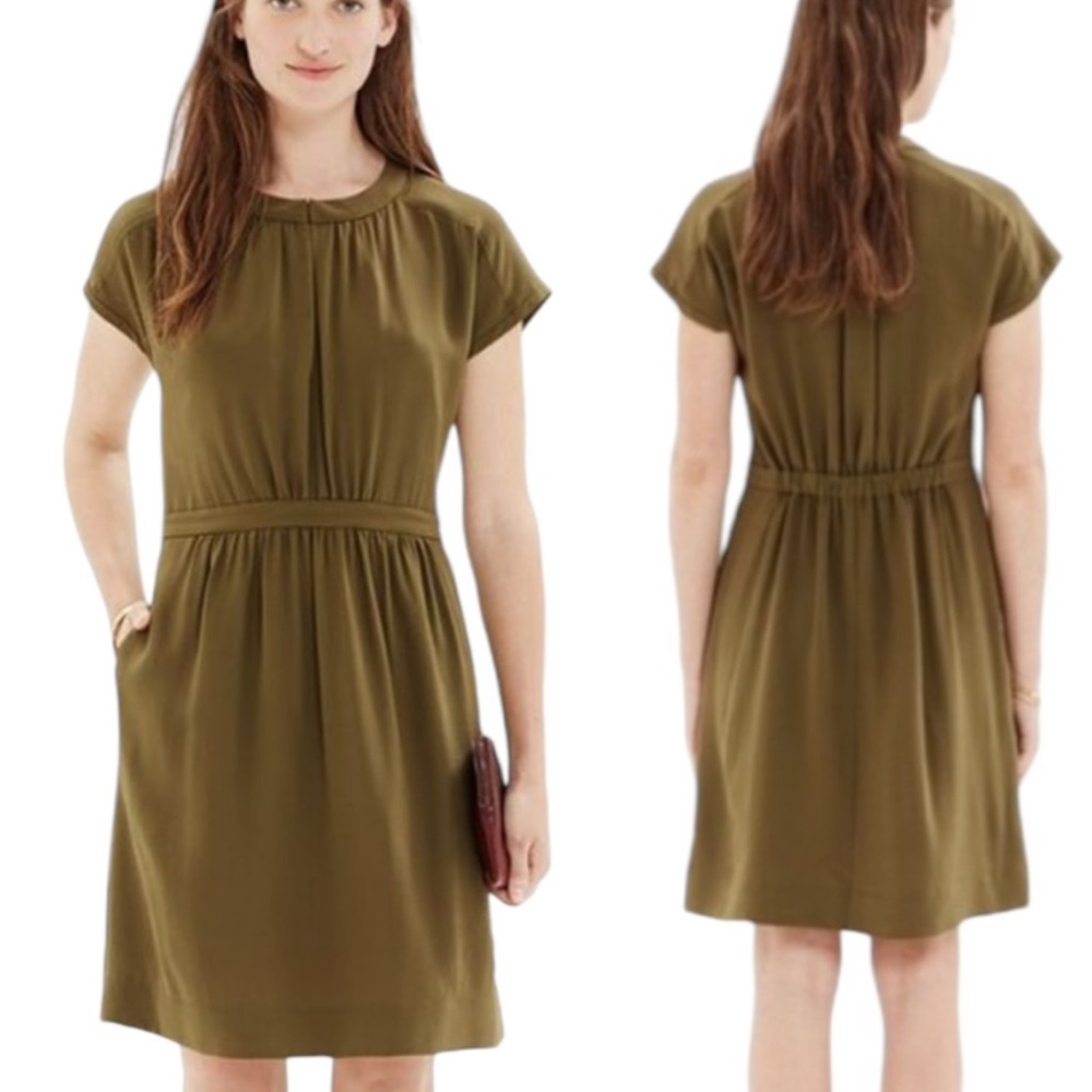 Madewell Olive Green Mini Dress